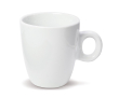 Witte keramische mok geschikt voor koffiemachines 200ml kleur wit
