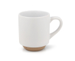 Mok met elegant Fins ontwerp aan de onderkant 180ml kleur wit