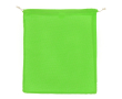 Herbruikbare katoenen tas voor fruit en groenten 40x45 cm kleur limoen groen