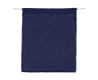 Herbruikbare katoenen tas voor fruit en groenten 40x45 cm kleur donkerblauw