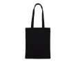 Kleurrijke canvas tas met OEKO-TEX certificering 280 g/m2 kleur zwart