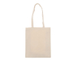 Canvas katoenen tas met OEKO-TEX certificering 280 g/m2 kleur beige