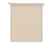 Cadeautas van katoen met OEKO-TEX certificering 25x30 cm kleur beige