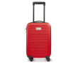 4-wiel cabine trolley met metalen plaat voor personalisatie kleur rood