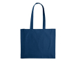 Grote kleurrijke katoenen tas met OEKO-TEX certificering 140 g/m2 kleur donkerblauw