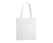 Kleurrijke katoenen tas met OEKO-TEX certificering en zijvouw 140 g/m2 kleur wit