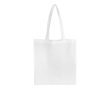 Kleurrijke katoenen tas met OEKO-TEX certificering 140 g/m2 kleur wit