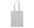 Kleine matte gelamineerde non-woven tas met handvatten 105 g/m2 kleur wit