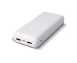Powerbank met USB-A en type C poorten 16.000 mAh kleur wit