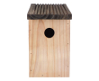 Tuinvogelhuis met 30mm opening en drainagegleuf kleur hout