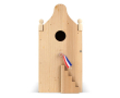 Houten vogelhuis gemaakt van FSC hout kleur hout