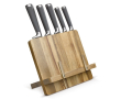 Acaciahouten standaard voor messen en tablet of telefoon kleur hout