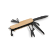 Bamboe multitool met 9 functies en ophangmogelijkheid kleur zwart
