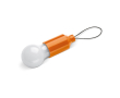 Zaklamp met 1 LED-licht en handvat voor sleutelhanger of tas kleur oranje