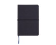 Hardcover RPET-notitieboek met horizontale elastische band A5 kleur grijs