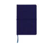 Hardcover RPET-notitieboek met horizontale elastische band A5 kleur donkerblauw