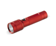 Compacte aluminium zaklamp met LED-lichten en batterijen inbegrepen kleur rood