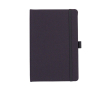 Hardcover RPET-notitieboek met elastische band en penhouder A5 kleur grijs
