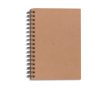 Eco notitieboek van rijstpapier met biologisch afbreekbare kaft. kleur lichtbruin