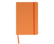 Notitieboek van RPET en PU in kleur met lint en FSC-papier A5 kleur oranje
