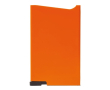 ABS kaarthouder in verschillende kleuren met knop en RFID kleur oranje