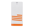 Rechthoekige zonnebrandspray dispenser SPF30 met kleurdetails 20ml kleur oranje