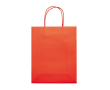 Middelgrote gekleurde kraft cadeau papieren tas 120 g/m2 kleur rood