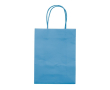 Kleine gekleurde kraft cadeau papieren tas 120 g/m2 kleur lichtblauw
