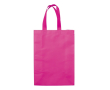 Grote matte gelamineerde non-woven tas met handvatten 105 g/m2 kleur roze