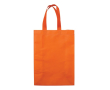 Grote matte gelamineerde non-woven tas met handvatten 105 g/m2 kleur oranje