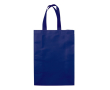 Grote matte gelamineerde non-woven tas met handvatten 105 g/m2 kleur donkerblauw