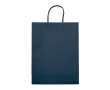 Grote gekleurde kraft cadeau papieren tas 120 g/m2 kleur donkerblauw