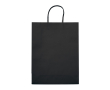 Grote gekleurde kraft cadeau papieren tas 120 g/m2 kleur zwart