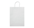 Grote gekleurde kraft cadeau papieren tas 120 g/m2 kleur wit