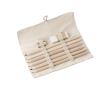 Oprolkoffer met accessoires kleur beige