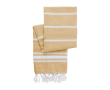 Katoenen pareo-handdoek met franjes kleur oranje