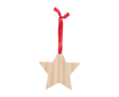 Houten ster ornament kleur bruin