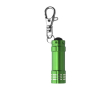 Aluminium sleutelhanger met LED-zaklamp kleur lichtgroen