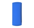 Kleurrijke koffer met pleisters kleur blauw