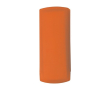 Kleurrijke koffer met pleisters kleur oranje