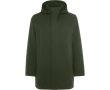 Unisex 3/4 parka met afneembare capuchon en rits Roly Direct Dome kleur miliair groen