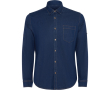 Denim katoenen stretch overhemd 210 g/m² Roly Direct Lujan kleur jeans blauw