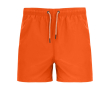 Zwembroek van polyester met details 100 g/m² Roly Direct Balos kleur donker oranje