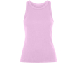 Dames tanktop in ribbreisel 270 g/m² Roly Direct Dribe kleur lichtroze