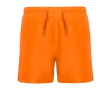 Zwemshort van polyester met zijzakken 100 g/m² Roly Direct Aqua kleur neon oranje