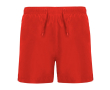 Zwemshort van polyester met zijzakken 100 g/m² Roly Direct Aqua kleur rood