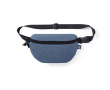 Heuptasje van gerecycled plastic met verstelbare riem en gesp kleur marineblauw