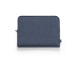 Laptophoes van RPET met volledig gewatteerde binnenkant kleur marineblauw