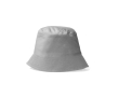 Katoenen bucket hat met klassiek design 170 g/m² kleur grijs