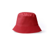 Katoenen bucket hat met klassiek design 170 g/m² kleur rood